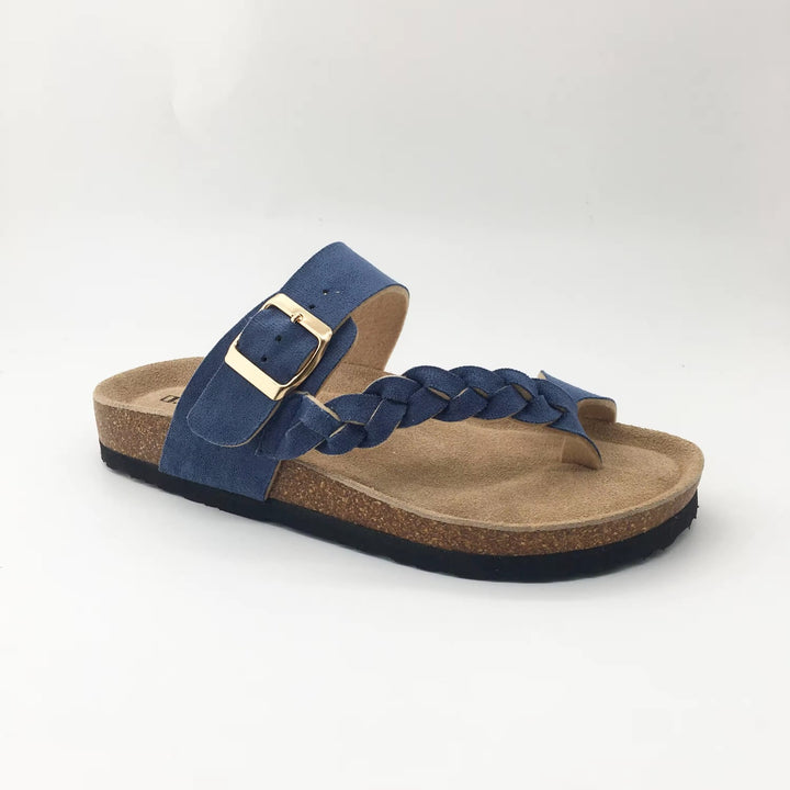 Blush - Braided Toe-Post Orthopaedic Slides