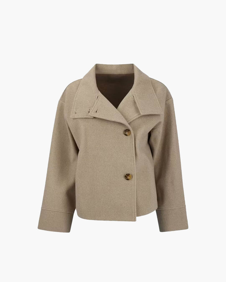 Rosalia Elegant Jacket with Stand Collar