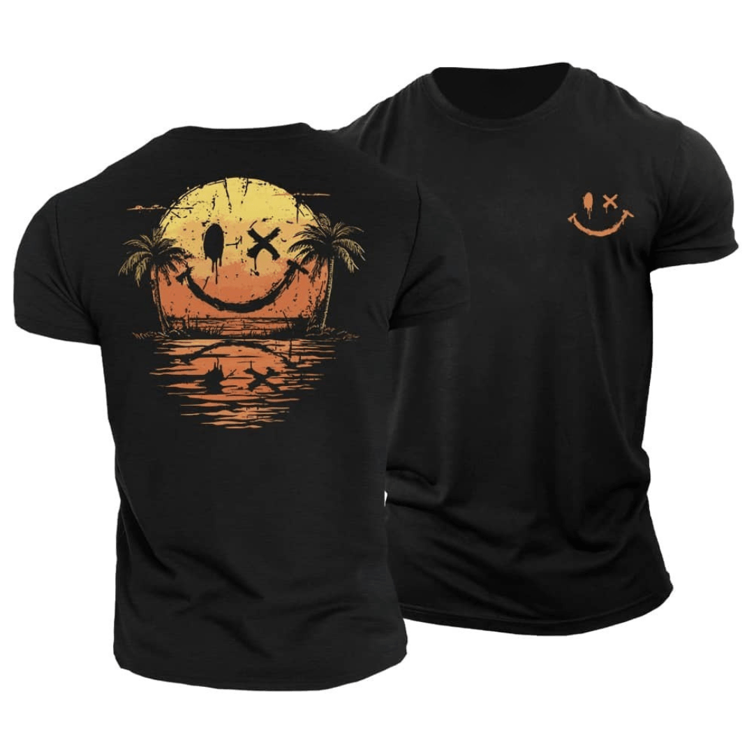 Philip | Casual Summer Smiley Beach T-Shirt