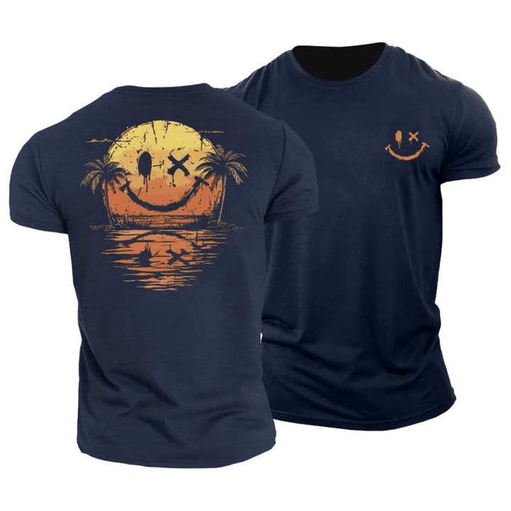Philip | Casual Summer Smiley Beach T-Shirt