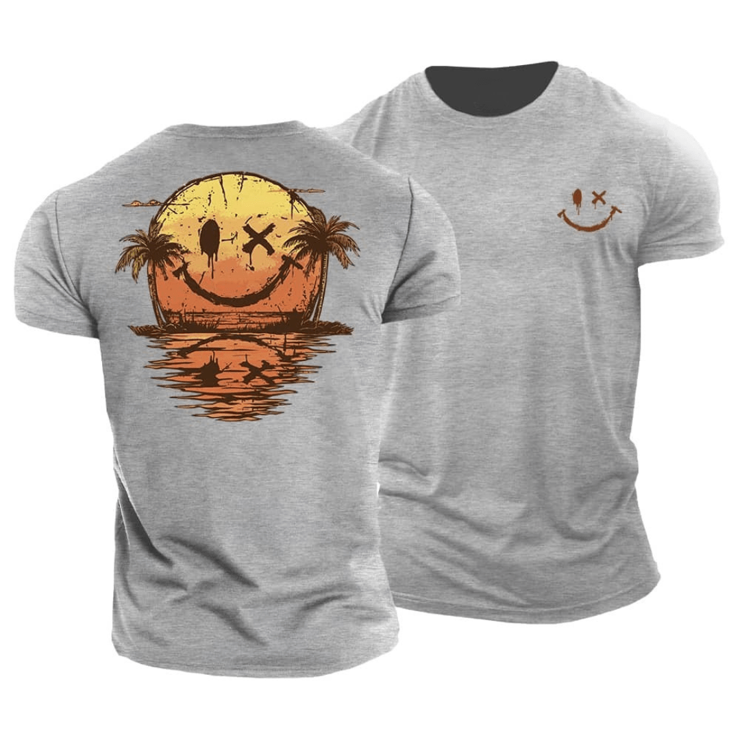 Philip | Casual Summer Smiley Beach T-Shirt